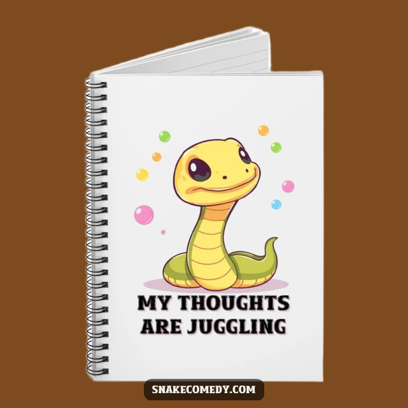 Funny Snake Juggling Notebook: Journal Serpent's Magic, Creative Funny Gift