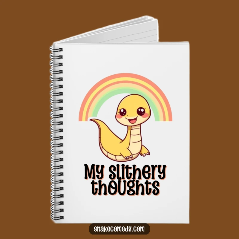 Funny Snake Rainbow Slither Notebook: Record Your Colorful Ideas