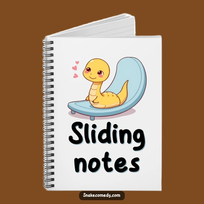 Funny Snake Ramp Slide Notebook: Jot Down Thoughts with Hilarious Calm