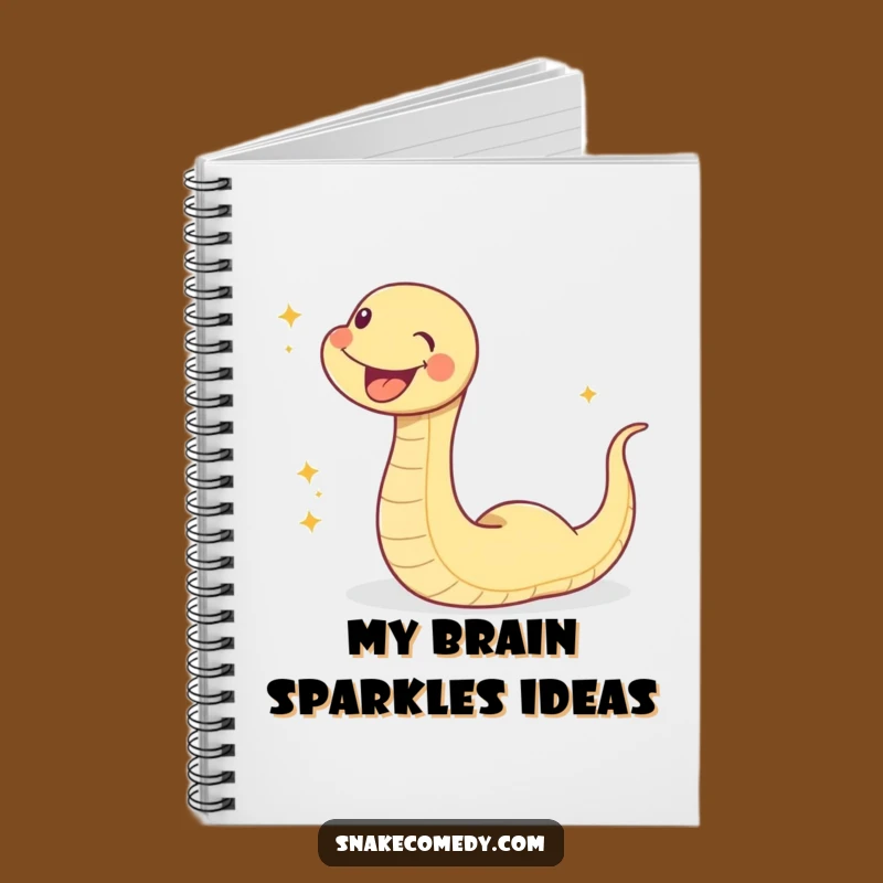 Funny Sparkle Snake Notebook - Joyful Slithering Notes, Humorous Journal