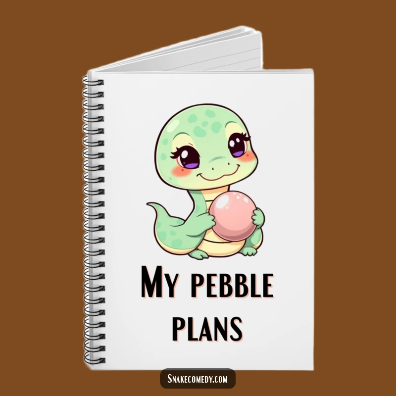 Funny Snake Pebble Notebook: Jot Down Ideas with Sly Humor!