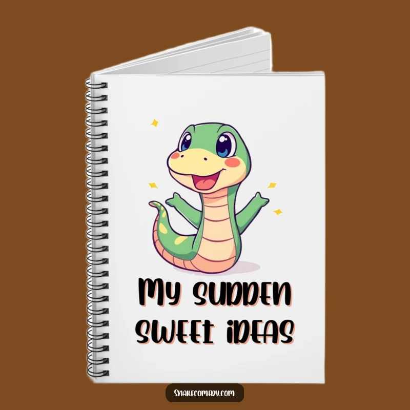 Funny Surprised Snake Sweet Pop Notebook: Capture Your Surprises Gift