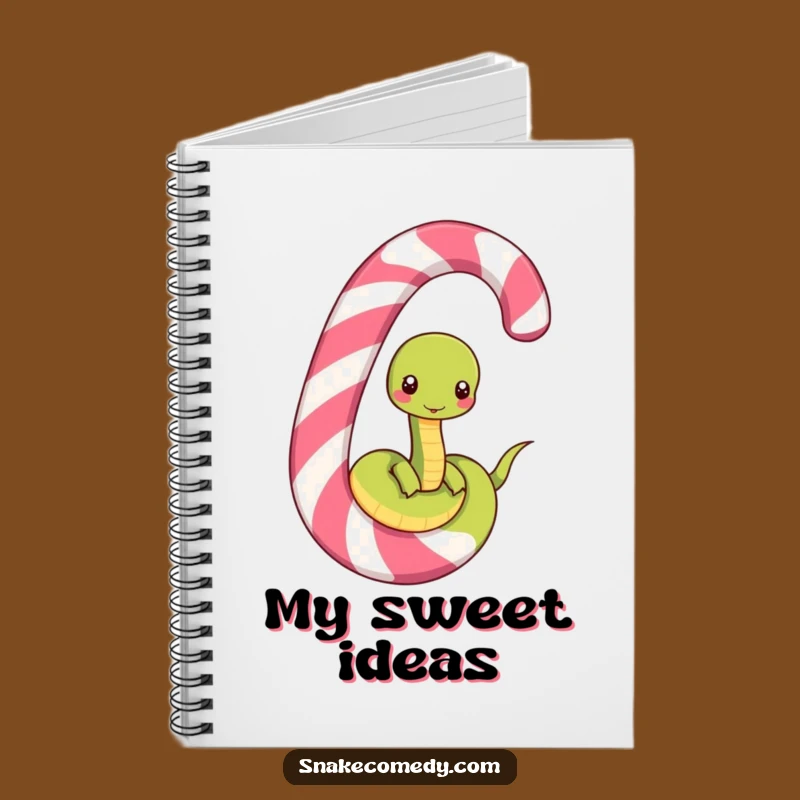 Funny Snake Candy Cane Notebook: Jot Down Ideas with Hilarious Serpent Flair