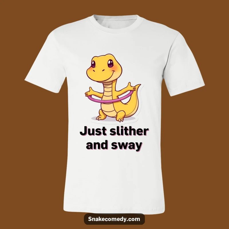 Funny Snake Hula Hoop T-Shirt: Silly Dancer Tee, Perfect Humorous Gift