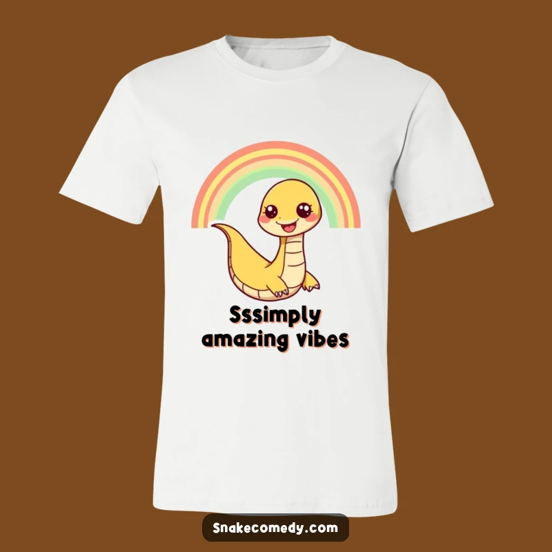 Funny Snake Rainbow Slither T-Shirt: Wear Your Colorful Joy