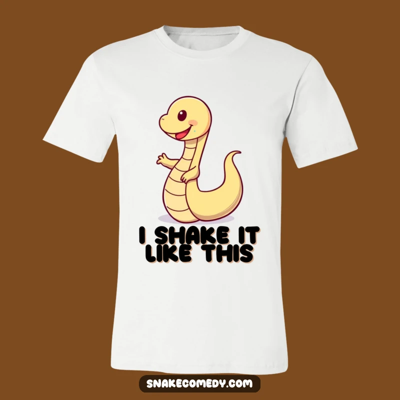 Funny Wobbly Dance Snake T-Shirt - Happy Serpent Tee, Great Gift Idea