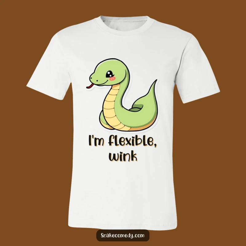 Make a statement with this funny snake t-shirt. A snake coiling with a playful wink is the epitome of cool mischief.