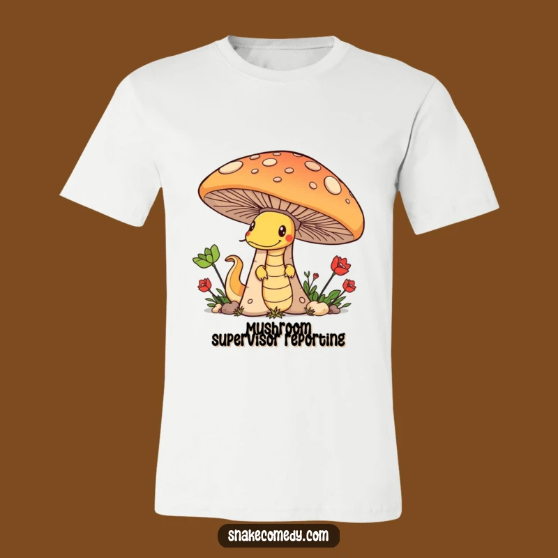 Funny Snake Mushroom T-Shirt: Mischief Maker Reptile Tee, Great Funny Gift Idea