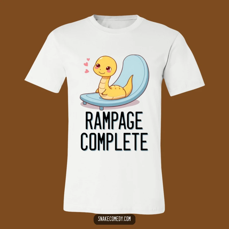 Funny Snake Ramp Slide T-Shirt: Chill Vibes & Hilarious Serpent Style