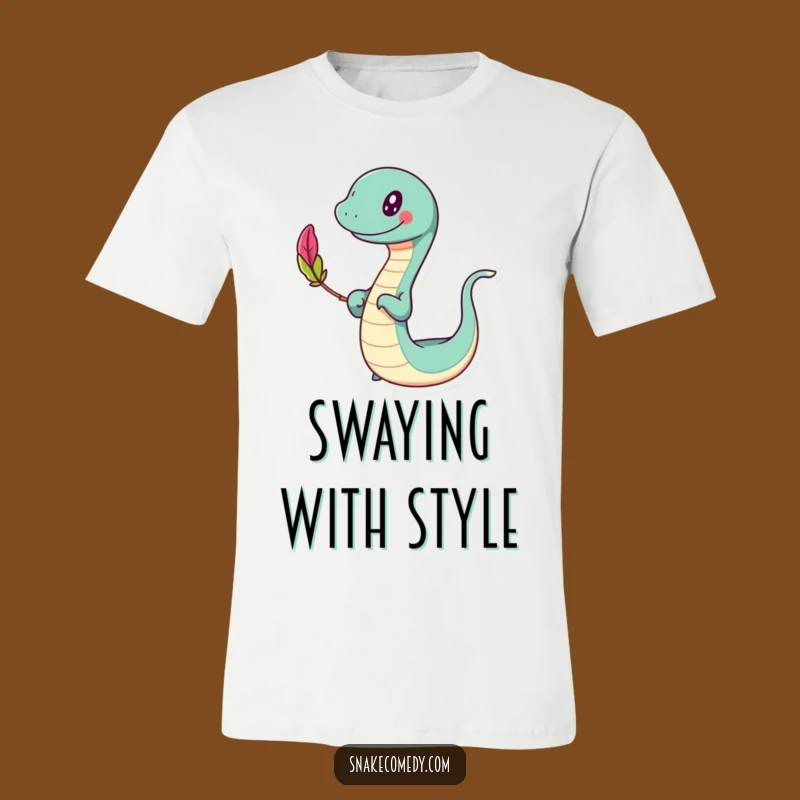 Funny Slithering Feather T-Shirt: Show Your Happy Sway!