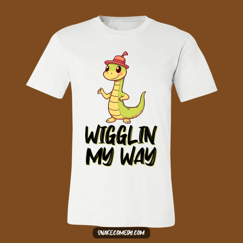 Funny Snake Tiny Hat Wiggle Dance T-Shirt: Wearable Comedy Gold
