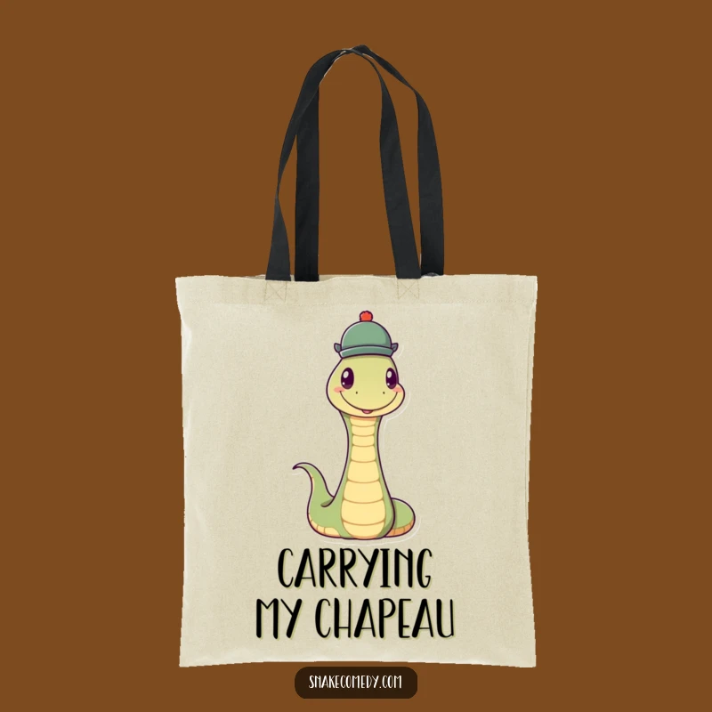 Funny Snake Hat Tote Bag: Carry Class & Hilarious Gift