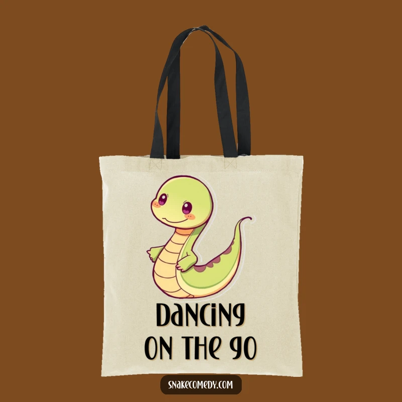 Funny Snake Dancing Tote Bag - Carry Your Rhythm!
