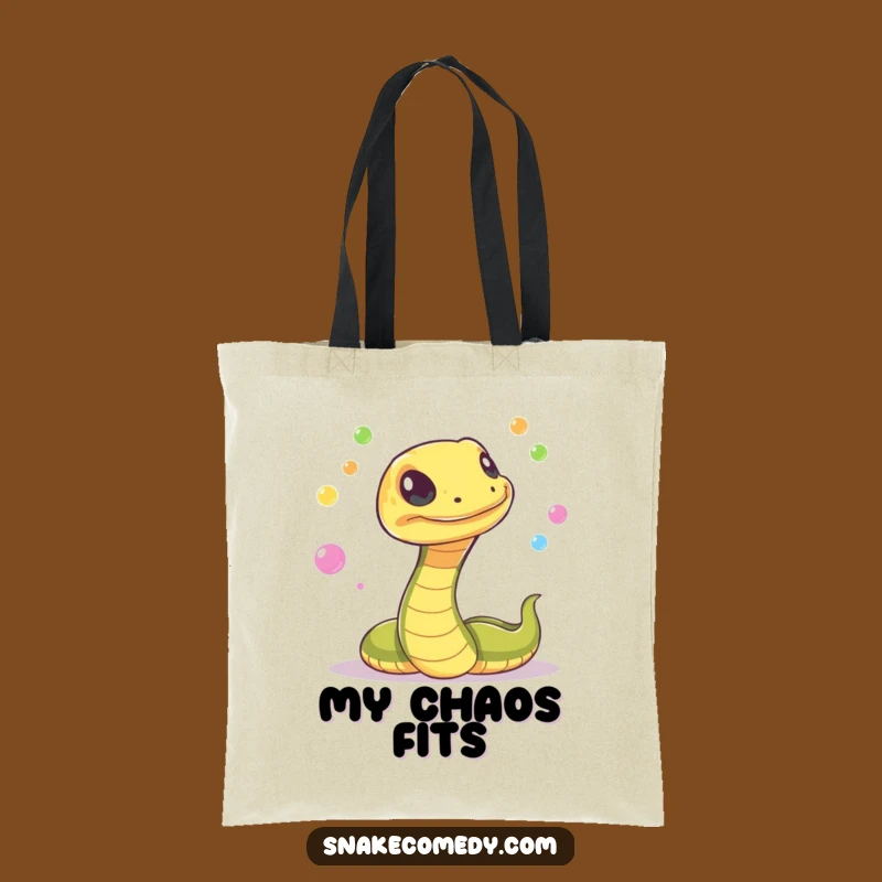 Funny Snake Juggling Tote Bag: Enchanting Orb Carrier, Practical Funny Gift