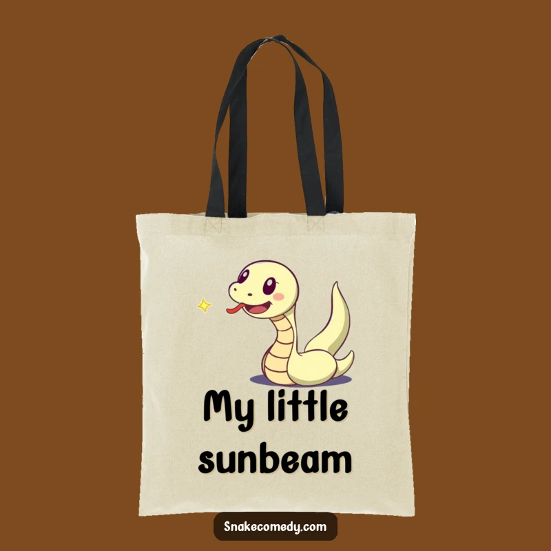 Funny Snake Light Chase Tote Bag: Carry Your Fun with Humor!